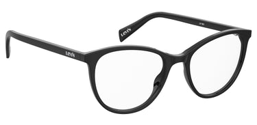 Premium Women Levi's Model Eyeglasses: LV 1021 - Black(2)- SpecSMART Eye Clinic (Diagonal View)
